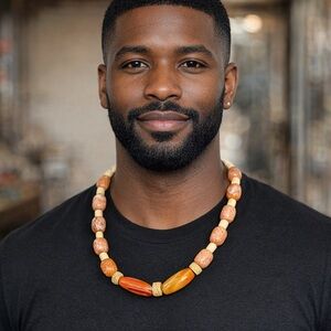 Botswana agate and Jasper Stone necklace